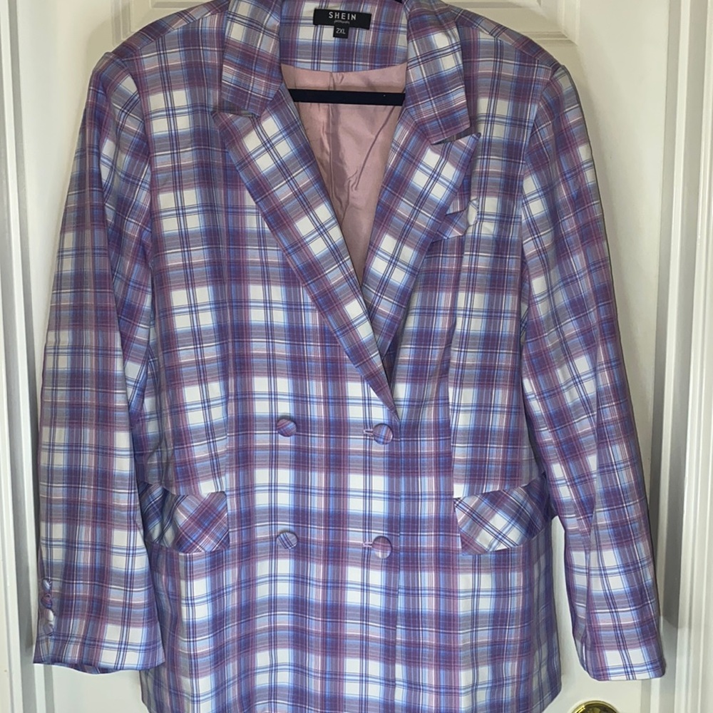 Super cute Sz 2xl SHEIN curve blazer and skirt set